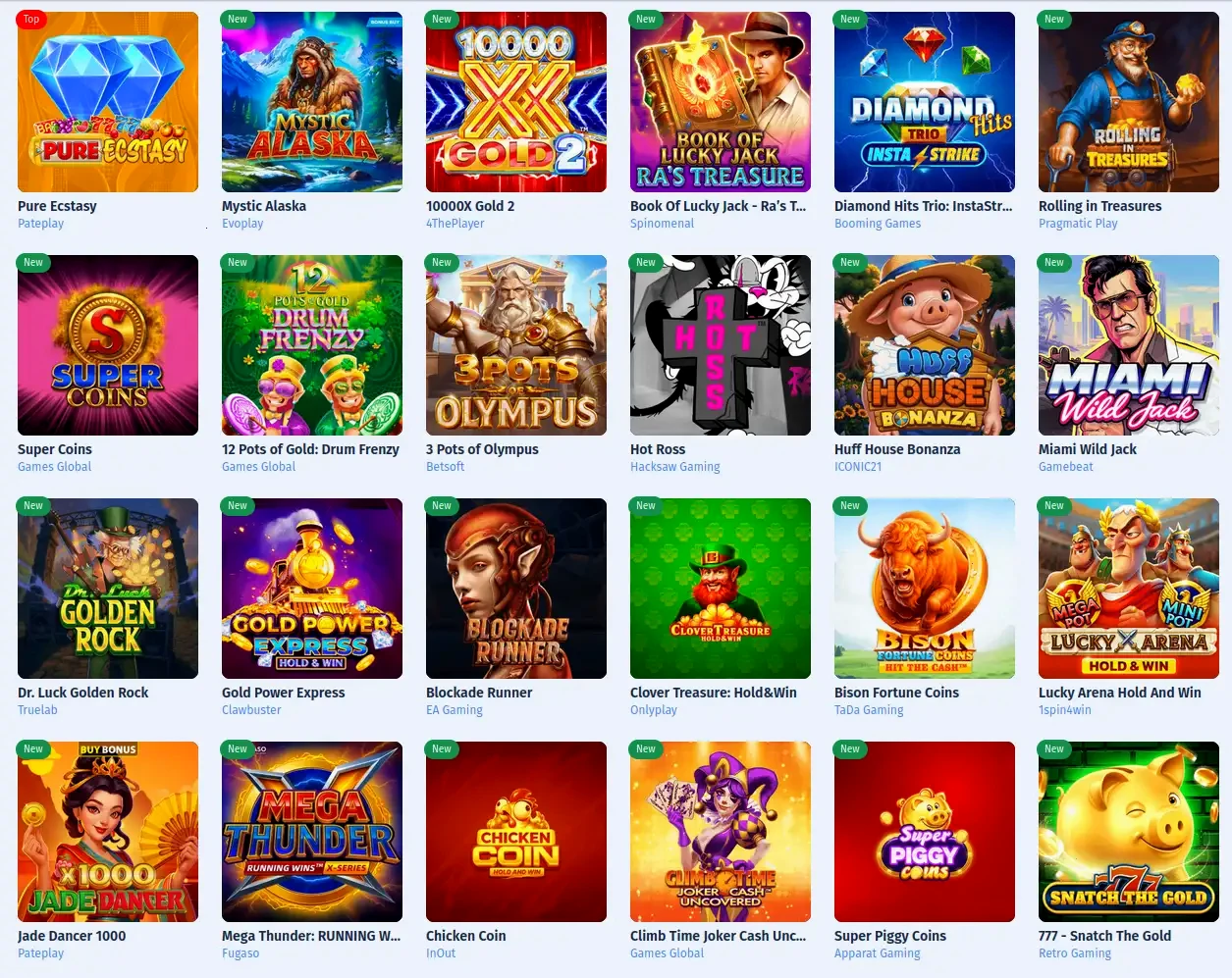 Interface de l'application mobile Mad Casino avec bonus de bienvenue